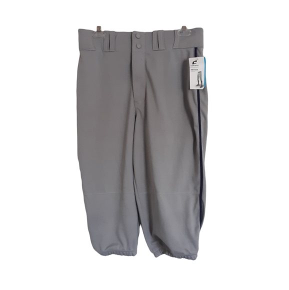 New Champro Grey Adult Medium Loose Fit Knicker Baseball Pants - Picture 15 of 16
